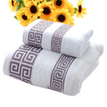 Axyaa Cream Towels Set: Hand Face Hair Towel & Big Shower Bath Towel