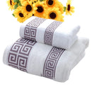 Axyaa Cream Towels Set: Hand Face Hair Towel & Big Shower Bath Towel