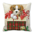 Axyaa Christmas Cat Dog 2023 Pillowcase Snowman Gift Set Decor