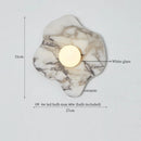Axyaa Patterned Ceramic LED Wall Sconce for Home Lighting - Wabi Sabi Theme