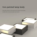 Axyaa Square LED Ceiling Lamp for Aisle, Bedroom, Study, Balcony - Modern Black White Lighting