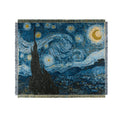 Axyaa Knitted Starry Night Throw Blanket with Tassels for Home Decor