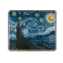 Axyaa Knitted Starry Night Throw Blanket with Tassels for Home Decor