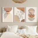 Bohemian Leaf Canvas Poster for Modern Living Room Decor - Axyaa