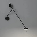 Axyaa Flexible Swing Arm Black Wall Lamp for Bedroom and Study Room