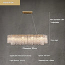Axyaa Glass LED Chandelier: Luxury Modern Home Decor Lighting