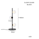 Axyaa Glass Ball Floor Lamp: Modern Mood Lighting for Home Decoration