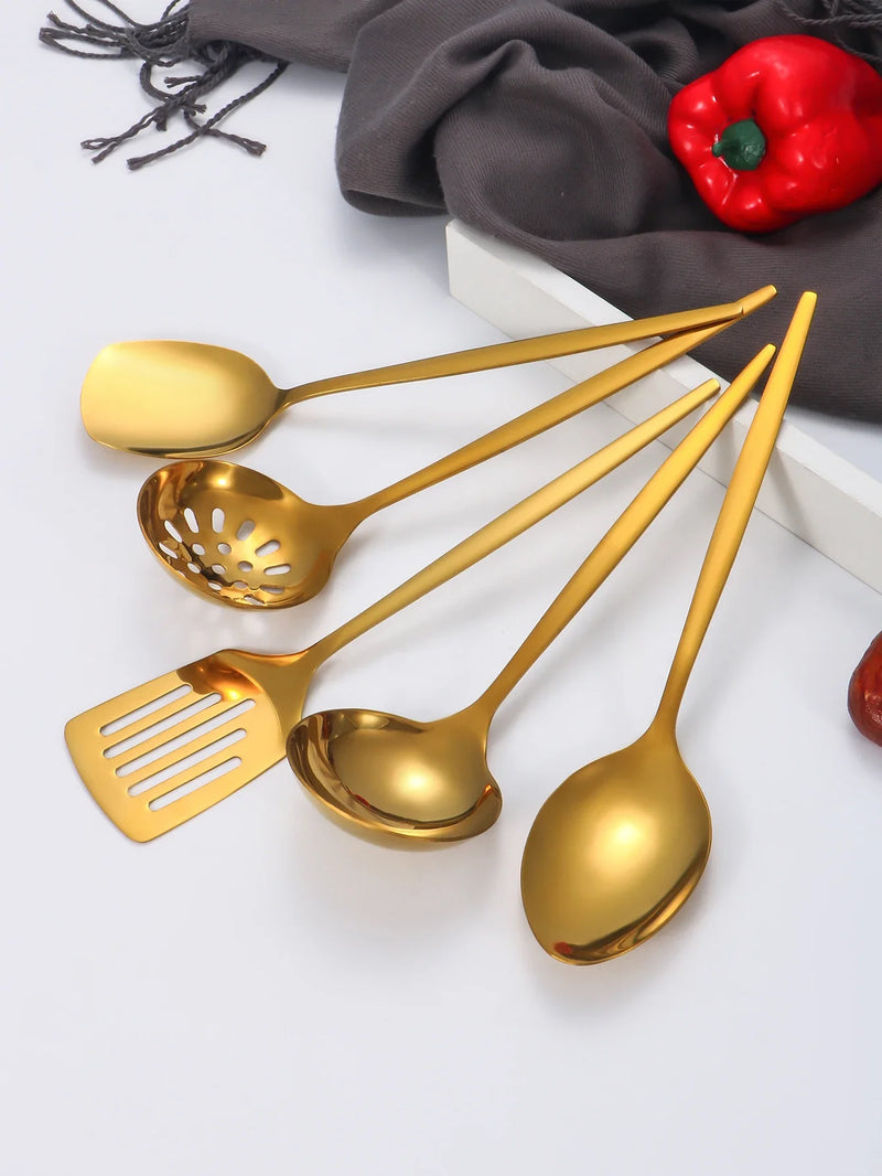 Axyaa Stainless Steel Tableware Set for Hotels, Restaurants, Parties, and Buffets