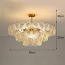 Axyaa Crystal Chandelier: French-style Light Luxury for Modern Living Room, Dining Room & Hall