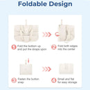 Axyaa Foldable Zipper Tote Bag - Women's Waterproof Shoulder Handbag for Travel & Work