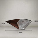 Axyaa Resin Fan Vase: Modern Home Decor Accent and Artistic Flower Arrangement Ornament