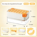 Axyaa Mini Ice Cube Tray with Lid and Bin: Spill-resistant Ice Maker for Cocktails