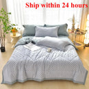 Axyaa Simple Print Fashion Single Summer Quilt Air Conditioner Quilt Single Piece