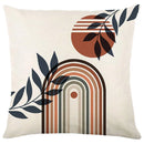 Axyaa Geometric & Leaf Patterned Pillow Covers for Sofa, Bedroom, Car - Modern Cushion Cover