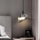 Axyaa Smoky Gray Glass Chandelier LED Pendant Light for Luxury Dining Room