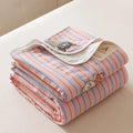Axyaa Cotton Gauze Throw Blanket, AB Side Towel for Home, Travel & Kids