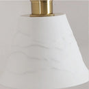 Axyaa Copper LED Wall Light Pull Chain Switch Modern Ceramic Bedside Lamp