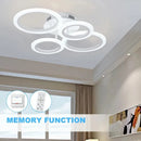 Axyaa Nordic LED Ceiling Light with Remote Control Dimming