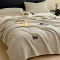 Axyaa Plush Flannel Queen Size Blanket for Sofa Bed All-Season Warmth