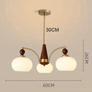 Axyaa Pink White Glass Ball Chandelier for Girl's Room or Kitchen