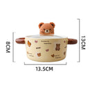 Axyaa Kawaii Bear Ramen Bowl - 750ml