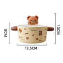 Axyaa Kawaii Bear Ramen Bowl Set 750ml