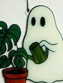 Axyaa Ghost Watering Plant Design Acrylic Hanging Decor for Home