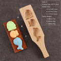 Axyaa Wood Cake & Mooncake Mold: Eco-Friendly Animal Flower Pastry Multilattice Mold