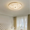 Axyaa Light Luxury LED Round Acrylic Ceiling Lamp for Bedroom Living Room
