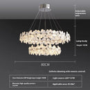 Axyaa Snowflake Luxury Modern Chandelier for Living Room, Dining Room, and Bedroom