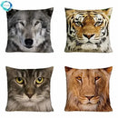Axyaa Animal Print Polyester Pillow Cover 45x45cm
