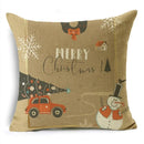 Axyaa Christmas Plant Series Pillow Covers - Festive Home Décor