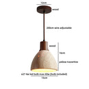 Modern Nordic Axyaa Wood Stone LED Pendant Light for Living Dining Room Decor