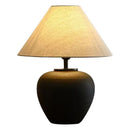 Axyaa Japanese Jar Table Lamp for Wabi Sabi Decor in Living Room or Bedroom