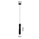 Axyaa LED Cylinder Chandelier for Home Décor - Modern Brass Silver Design