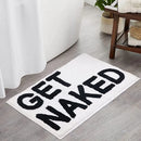 Axyaa Non-Slip Cute Bath Mat 50x80CM Microfiber Funny Bathroom Decor Black and White Mats