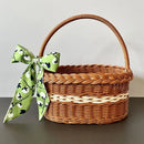 Axyaa Willow Rattan Flower Basket: Handmade, Sturdy, Wedding & Home Decor