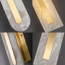 Axyaa Marble Copper Wall Lamp: Luxury Art for Hotel Bedroom, LED Indoor Lighting