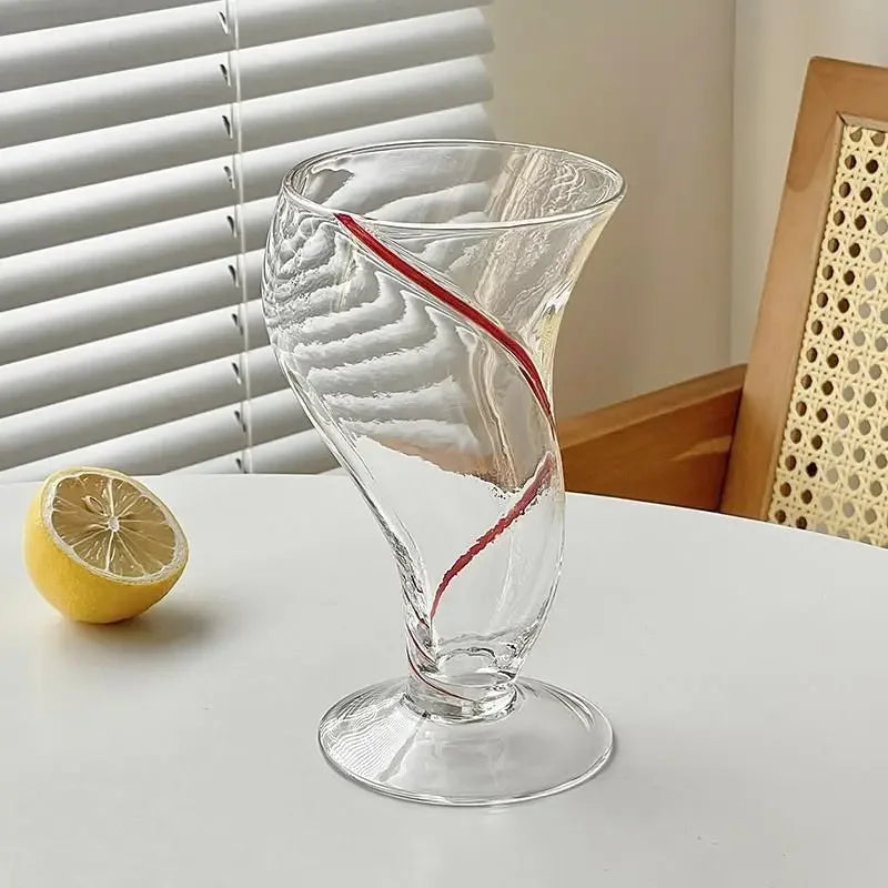 Axya Glass Juice Cold Drink Creative Cup Set