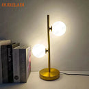 Axyaa Glass Ball Table Lamp Bedroom Bedside Nordic Living Room Floor Study Desk Light