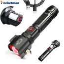 Axya Rechargeable LED Flashlight: Super Bright, Waterproof, Zoomable for Camping