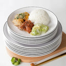 Axyaa Round Melamine Dinner Plate Set for Kitchen Tableware