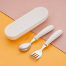 Axyaa Stainless Steel Cartoon Toddler Cutlery Set