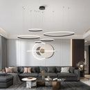 Axyaa Modern LED Pendant Lights Chrome/Gold Plated Nordic Hanging Lamp for Home Decor