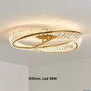 Modern Italian Style Crystal Ceiling Lamp for Master Bedroom by Axyaa