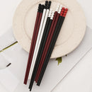 Axyaa Alloy Chopsticks Set for Tomatoes on Sticks, Anti-Slip Sushi, Holiday Parties