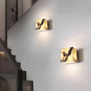 Axyaa Bulgari Stone LED Outdoor Wall Light Waterproof Wabi Sabi Design