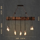 Axyaa Retro Boat Wooden Pendant Lights for Kitchen Island Loft Decor