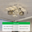 Axyaa Chrome Led Crystal Chandelier Lighting for Modern Living Room