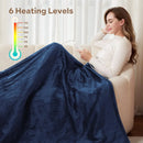 Axyaa Electric Heated Blanket Queen Size 84 x 90 - 6 Heat Levels
